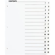 Printable Tab Dividers