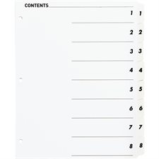 Printable Tab Dividers