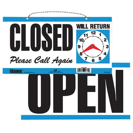 2-Sided OPEN / CLOSED Sign