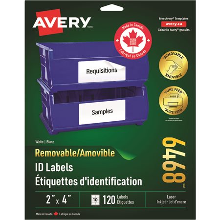 Removable I.D. labels