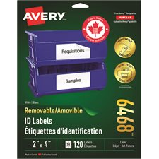 Étiquettes d'identification amovibles