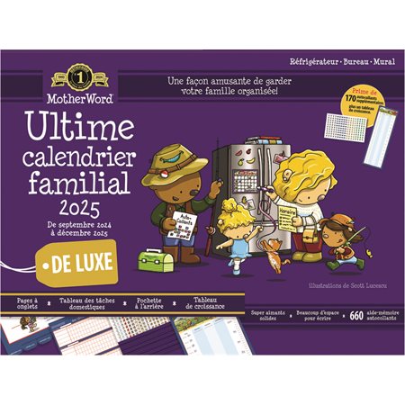 Calendrier familial de frigo MotherWord® (2024-2025)