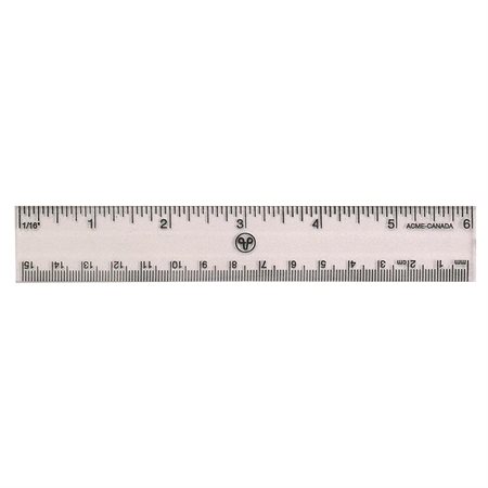 Transparent Rigid Plastic Ruler