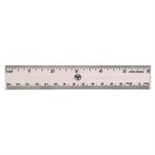 Transparent Rigid Plastic Ruler