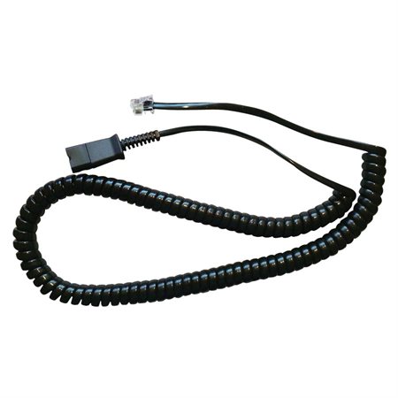 COIL CORD TO QD MODULAR PLUG