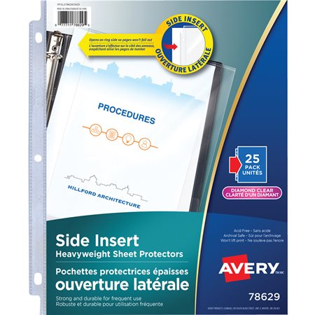 Side Insert Sheet Protector