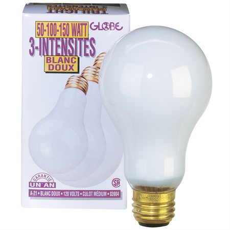 3 Intensity Bulbs, 50 / 100 / 150 W