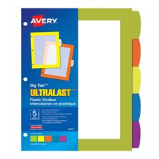 Big Tab™ Ultralast™  Plastic Dividers