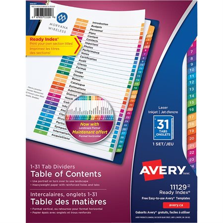 Ready Index® Dividers