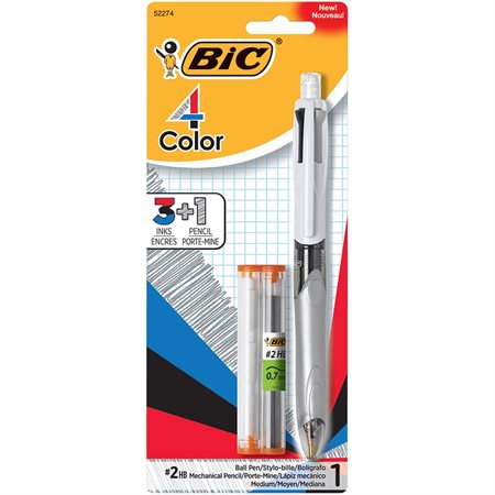 Stylo bille + portemine rétractable 4-Color™ 3+1