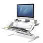 Lotus™ DX Convertible Sit Stand Workstation with Built-in Charging Station