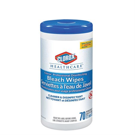 Serviettes désinfectantes à l’eau de Javel pour usage professionnel de Clorox Healthcare™