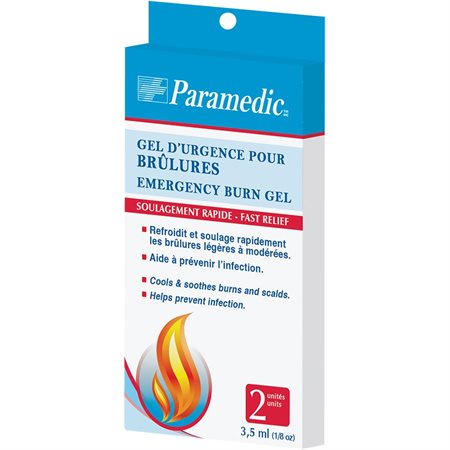 Gel d'urgence pour brûlures
