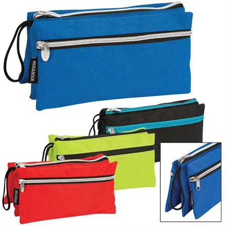 Triple Zipper Pencil Case