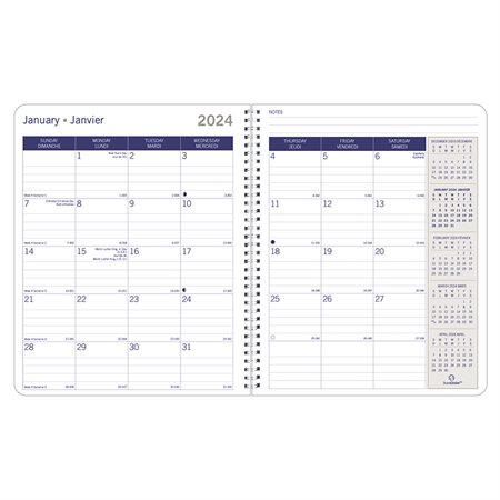 Agenda mensuel DuraGlobe™ (2026)