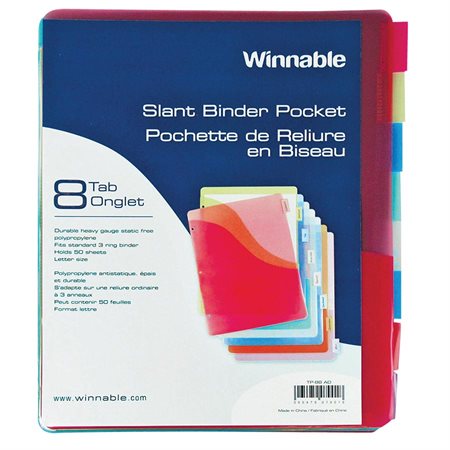 Slant Binder Pockets with Tabs