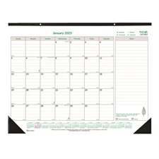 EcoLogix® Monthly Desk Pad Calendar (2025)