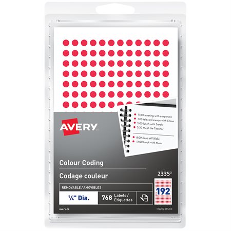 Self-Adhesive Colour Coding Labels