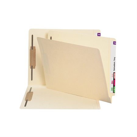 End Tab File Folder with Fastener