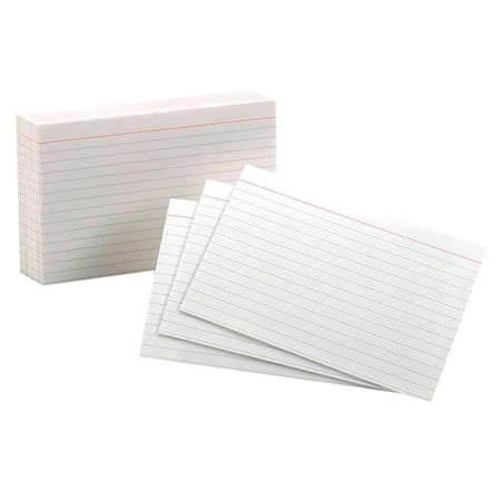 White Index Cards