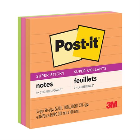 Post-it® Super Sticky Notes - Energy Boost Collection