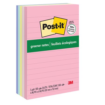 Feuillets plus écologiques Post-it® - collection doux soupçons