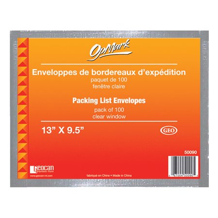 Enveloppe pour bordereaux d'expédition