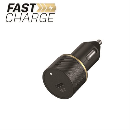 Chargur de voiture USB-C 18W à alimentation rapide Premium