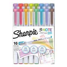 Marqueurs S-Note double pointe Sharpie