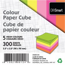 Cube de papier couleur