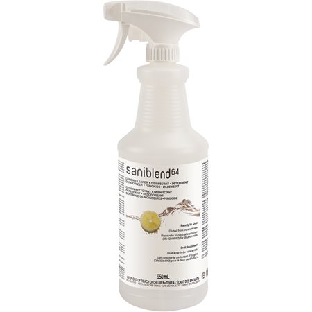 Bouteille vide pour nettoyant au citron SaniBlend™ 64