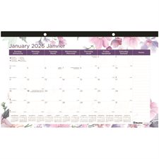 Calendrier sous-main mensuel Passion (2025)