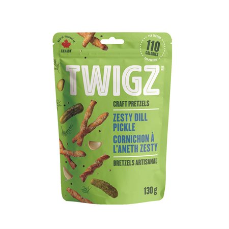 Bretzels artisanaux cornichon à l'aneth Twigz