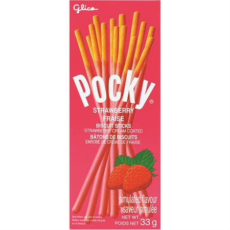 Bâtons de biscuits enrobé de crème de fraise Pocky