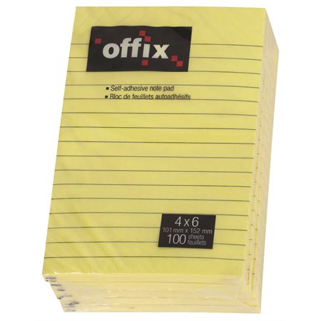 Self-Adhesive Lined Notes
