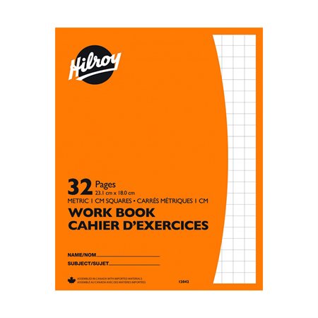 Cahier d'exercice graphique broché