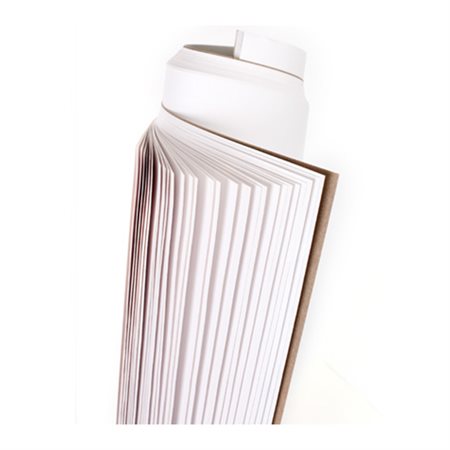 Bloc cartonné blanc