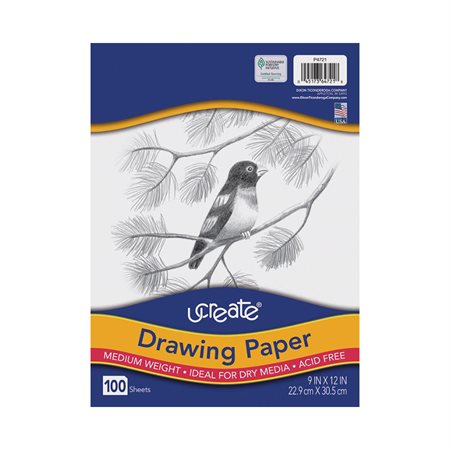 White Medium Weight Drawing Pad