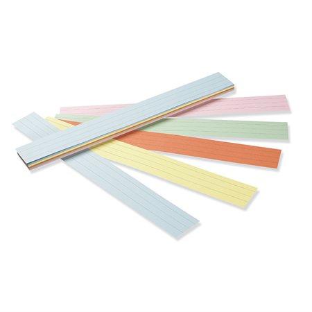 Bandes de phrases lignées de couleurs assorties