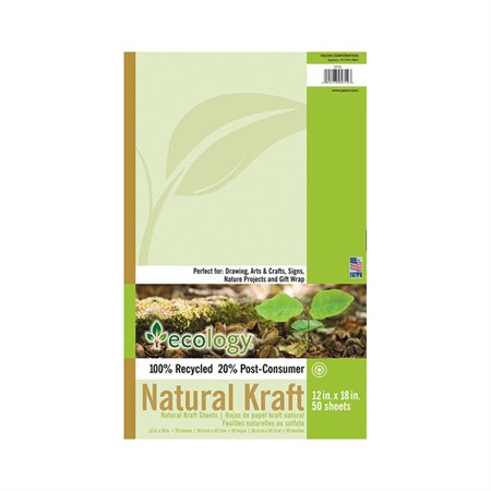 Feuilles Kraft naturel