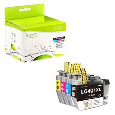 Cartouche jet d'encre à haut rendement compatible (Alternative à Brother LC401XL)