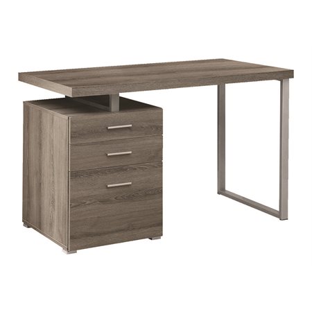 COMPUTER DESK 48" DARK TAUPE