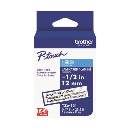Ruban laminé pour étiqueteuses P-touch