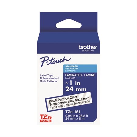 Ruban laminé pour étiqueteuses P-touch