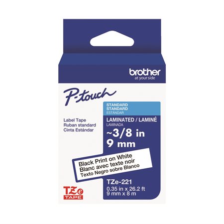 Ruban laminé pour étiqueteuses P-touch