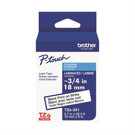Ruban laminé pour étiqueteuses P-touch