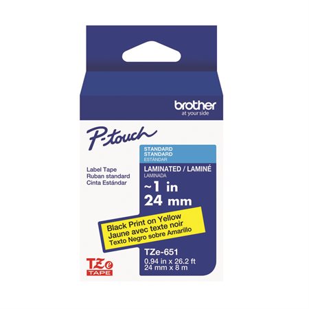 Ruban laminé pour étiqueteuses P-touch