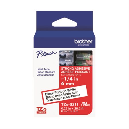 Ruban laminé pour étiqueteuses P-touch