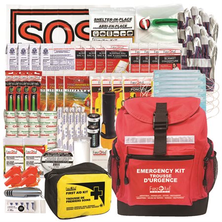 Trousse de survie pour 4 personnes, 72 heures