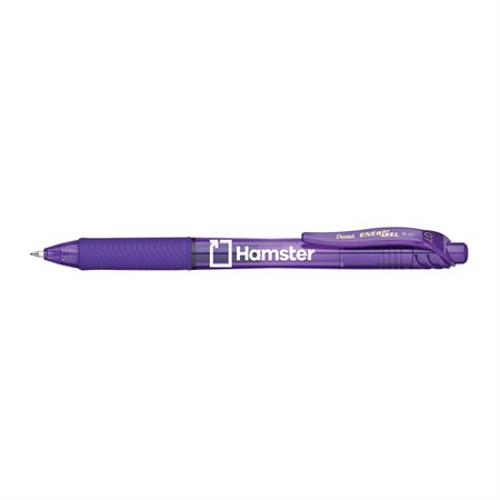 STYLOS VIOLET  LOGO HAMSTER